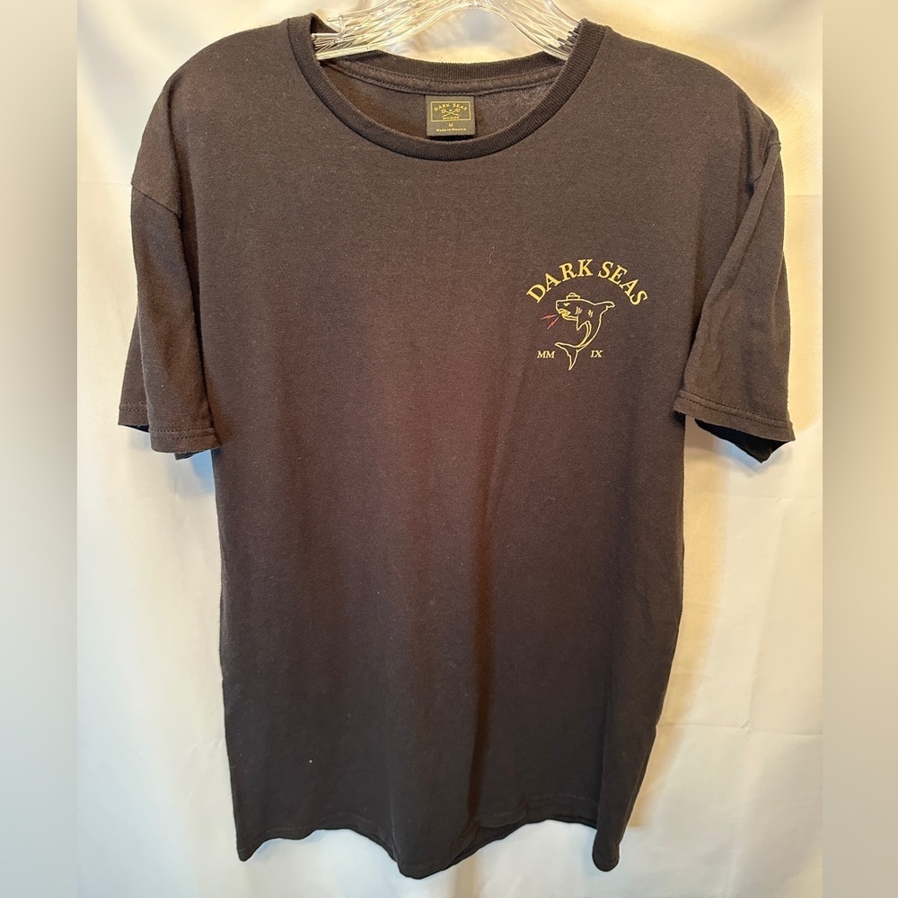 Dark‎ Seas Men’s Size Medium Night Crawlers Lobster West Coast T Shirt Black